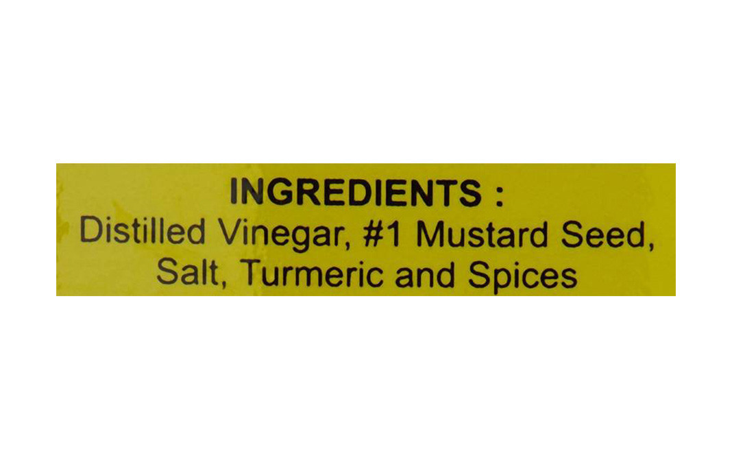 Abbie's American Yellow Mustard   Plastic Bottle  397 grams
